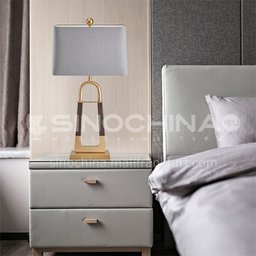 Modern light luxury metal table lamp creative personality bedroom bedside lamp living room study decorative lamp-JWJ-T814